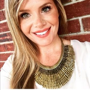 Gold Bib Necklace